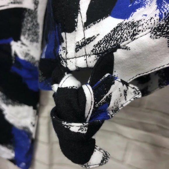 Anne Klein Brush Strokes Tie Sleeve Top 2X NEW - Picture 6 of 8